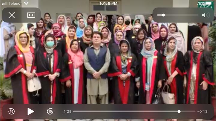 group picture of JCW staff with chief guest  Dr. Mohammad Ali Saif